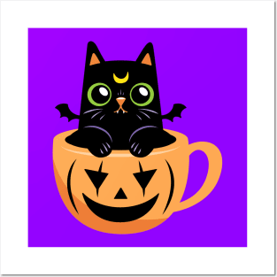 Pumpkin Spice Catte Posters and Art